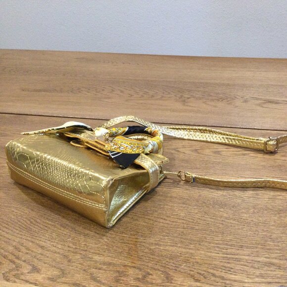 Tiny Treats Patent Crocodile Handbag - Picture 8 of 9